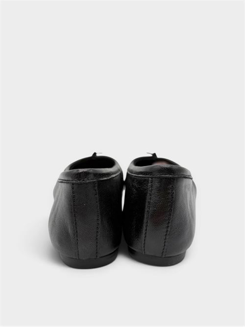 Ballerine nere in pelle con fiocchetto IL LACCIO | EG3251PELLEBLACK